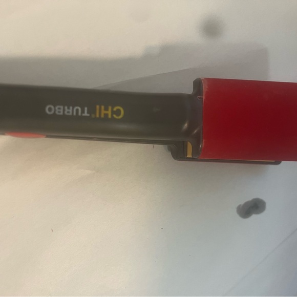 Chi Turbo Farouk Ceramic Flat Iron 1” Red Velvet Tested Working Rare - Picture 2 of 8